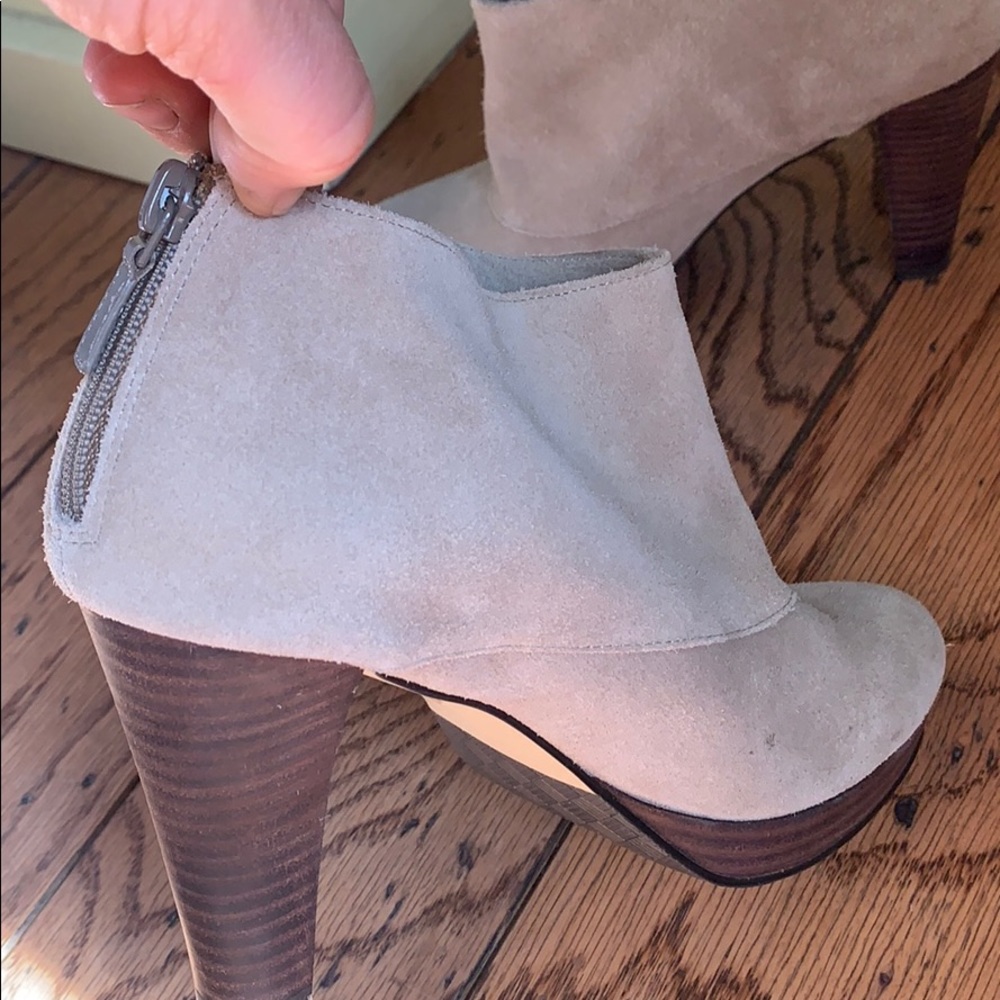 Cole Haan Gorgeous Tan Suede Booties